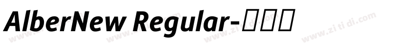 AlberNew Regular字体转换